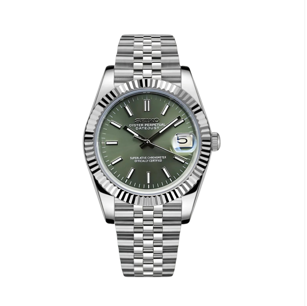 DATEJUST MOD ( OLIVE GREEN )